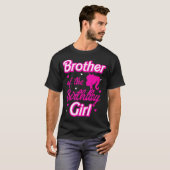 Broer van het verjaardagsmeisje Doll Family Party T-shirt (Voorkant volledig)