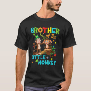 Broer van Little Monkey Verjaardag Familie Shirten T-shirt