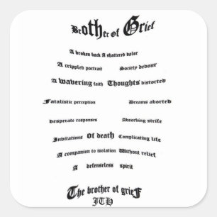 Broer van Ref Vierkante Sticker