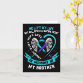 Broer zelfmoord bewustzijn preventie herdenking Gr Kaart (Gele Bloem)