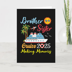 Broer Zus Cruise 2025 Herinneringen Maken Familie Kaart