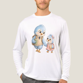 Broer Zus Vogel Shirt met Lange Mouwen