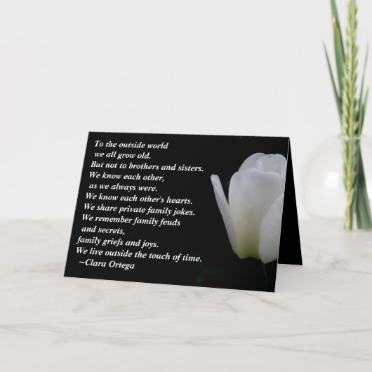 Broer/zuster-verjaardag Kaart (Voorkant)