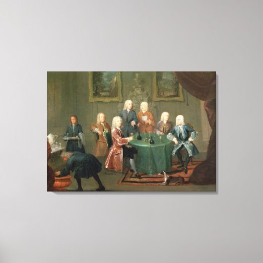 Broers Clarke met andere heren die Wi Canvas Afdruk (Voorkant)