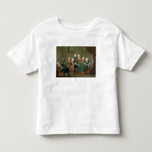 Broers Clarke met andere heren die Wi Kinder Shirts