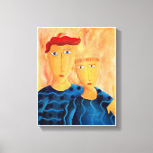 Broers eigentijdse schilderkunst Canvas pri Afdruk (Voorkant)