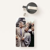 Broers met President John Kennedy White House Badge (Achterkant met intrekbare)