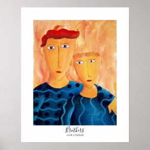 Broers schilderen poster