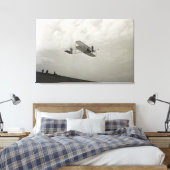 Broers van de Glider Test Vliegtuig Canvas Afdruk (Insitu (Slaapkamer))
