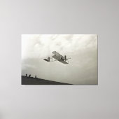 Broers van de Glider Test Vliegtuig Canvas Afdruk (Voorkant)