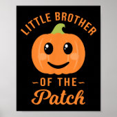 Broertje van de patch pompoen Halloween T SH Poster (Voorkant)