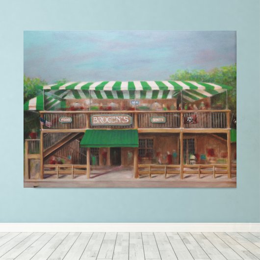 Brogen's South, Saint Simons Island - Canvas Afdruk (Insitu (Houten vloer))