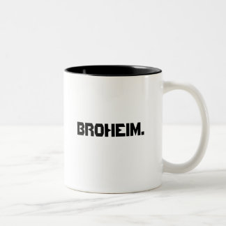 "broheim"-penhouder/mok tweekleurige koffiemok