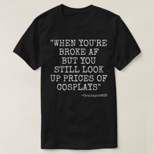 BROKE AF MANNEN TSHIRT