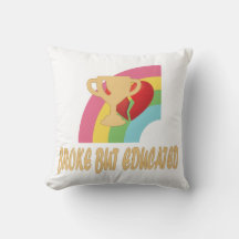Broke But Educated Trophy Rainbow Design