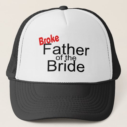 Broke vader van de bride trucker pet (Voorkant)