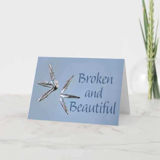 Broken and Beautiful Card Feestdagen Kaart (Voorkant)