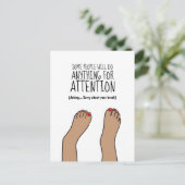 Broken Ankle Funny Briefkaart (Staand voorkant)