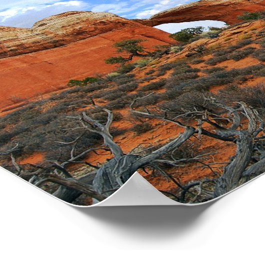 Broken Arch, nationaal park Arches Poster (Hoek)