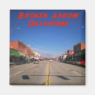 Broken Arrow Oklahoma Downtown Uitzicht Magneet