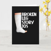 Broken been Story $10 Gag schade herstel Funny Kaart (Gele Bloem)