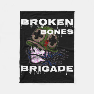 Broken Bones Brigade' Schedel Skateboarden Fleece Deken
