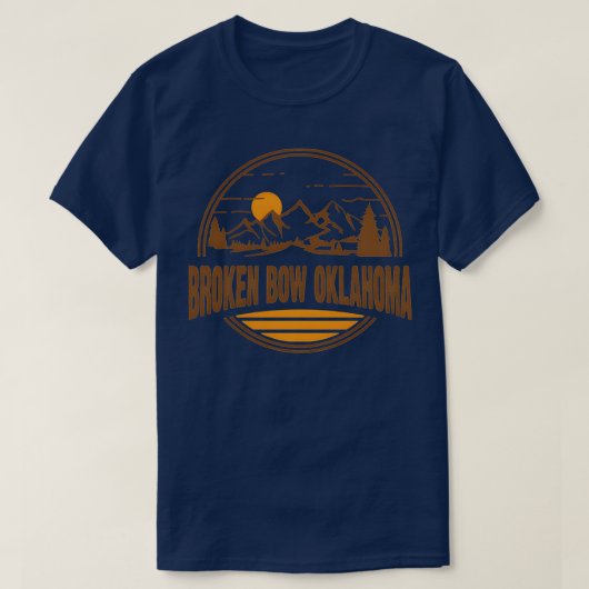 Broken Bow Oklahoma Moain Hiking 5 T-shirt (Design voorkant)