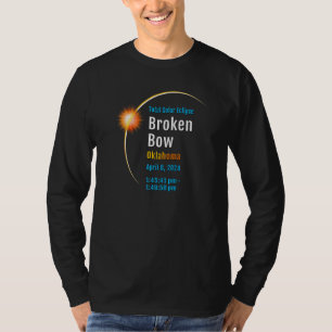 Broken Bow Oklahoma Ok Totale Zonsverduistering 20 T-shirt