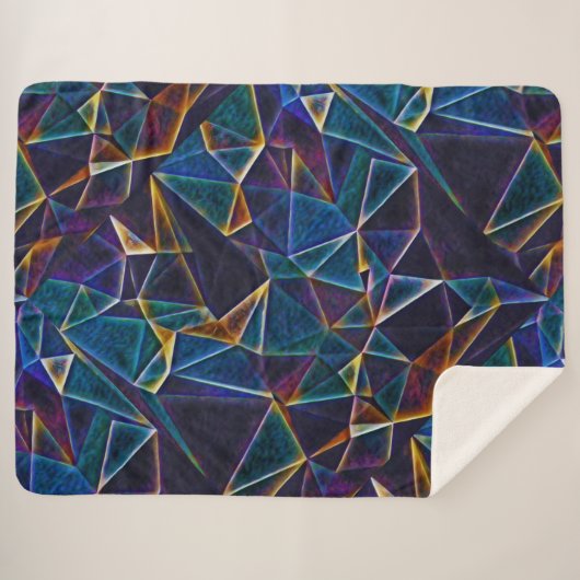 Broken Bubbles Sherpa Deken (Voorkant (horizontaal))