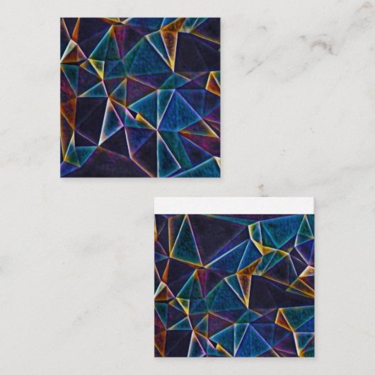 Broken Bubbles Vierkante Visitekaartje (Voorkant / Achterkant)