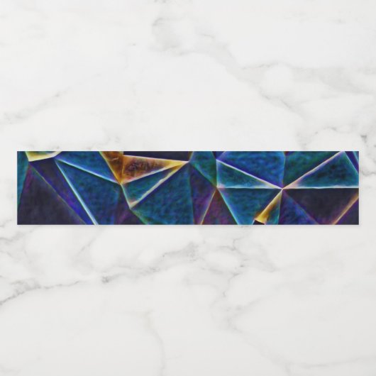 Broken Bubbles Waterfles Etiket (Enkel label)