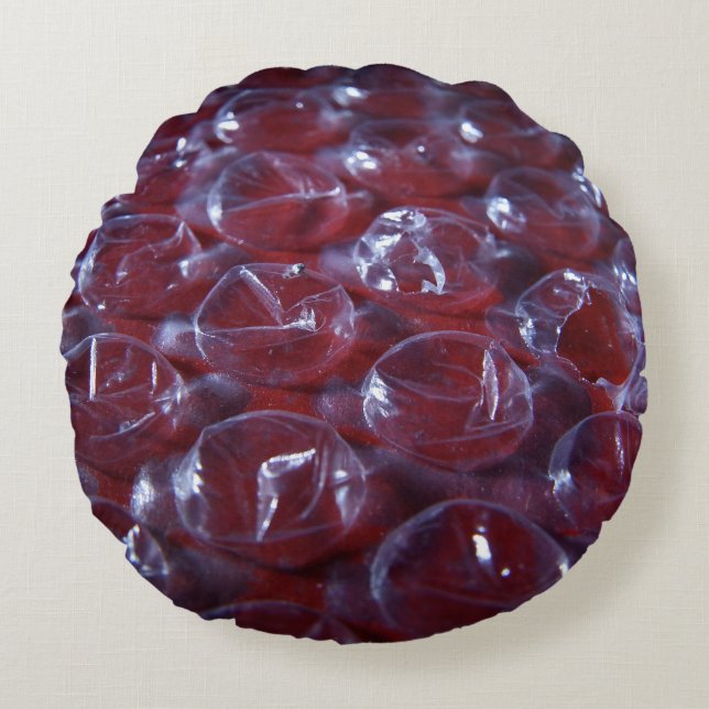 Broken Bubblewrap Round Pillow Rond Kussen (Voorkant)