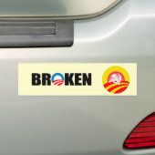 BROKEN BUMPERSTICKER (Op auto)