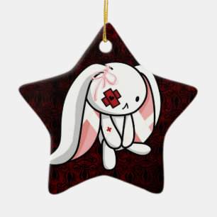 Broken Bunny Keramisch Ornament