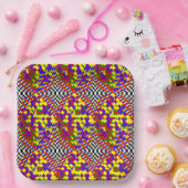 Broken Cube door Kenneth Yoncich Papieren Bordje (Feest)