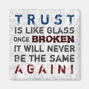 BROKEN GLASS ~ Magnet Truism Magneet