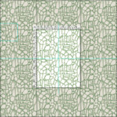 BROKEN groen van wit Stof (Delen)