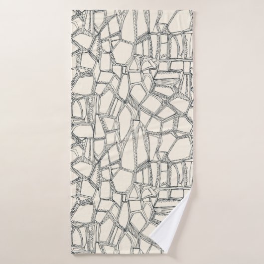 BROKEN gunmetal off white (Serviette de bain)