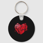 Broken Heart Anti Valentines Day  Sleutelhanger (Voorkant)