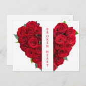 BROKEN HEART BRIEFKAART (Voorkant / Achterkant)