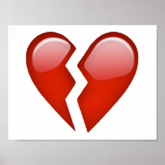 Broken Heart - Emoji Poster (Voorkant)