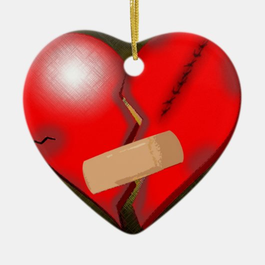 Broken Heart Keramisch Ornament (Voorkant)