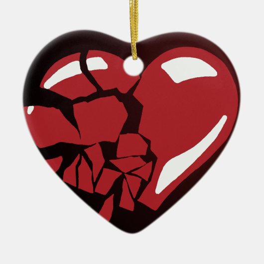 Broken Heart Keramisch Ornament (Voorkant)