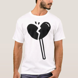 Broken Heart Lollipop-Snoep T-shirt