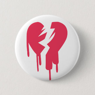 Broken Heart Ronde Button 5,7 Cm