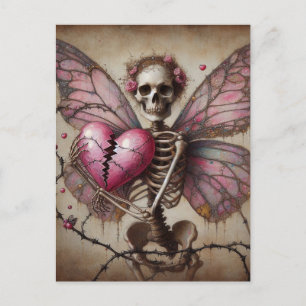 Broken Heart Skelet Fairy Briefkaart