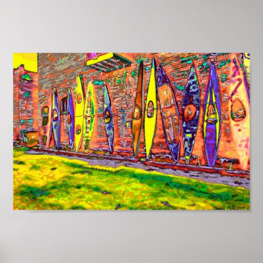 Broken kayaks poster (Voorkant)
