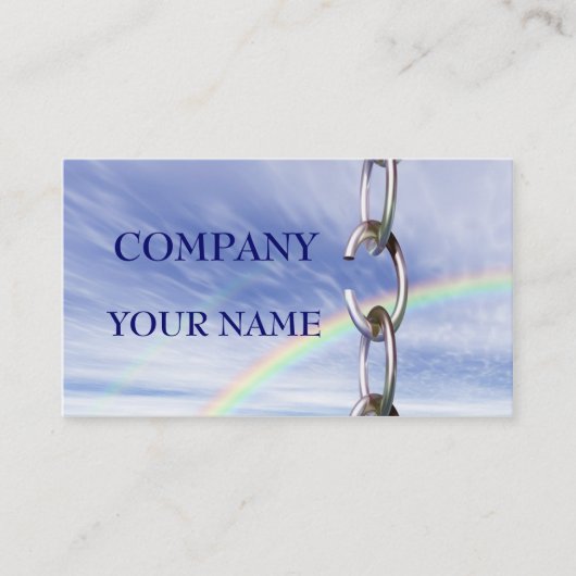 Broken keten visitekaartje (Voorkant)