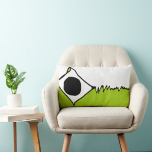 "Broken Kite" Grass Fun Abstract - Graphic Pillow Kussen