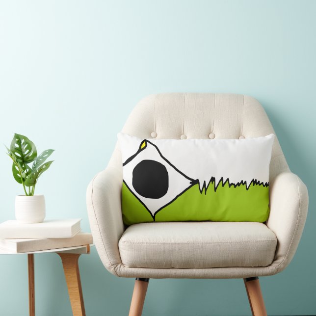 "Broken Kite" Grass Fun Abstract - Graphic Pillow Kussen (Stoel)